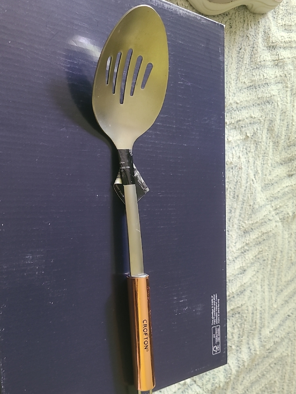 (Ew)Crofton Rose Gold Handle Stainless Steel Serving Spoon